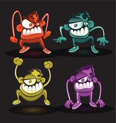 Anger Puppet Puppets Stock Illustration - Download Image Now - Adult, Anger, Blue ...
