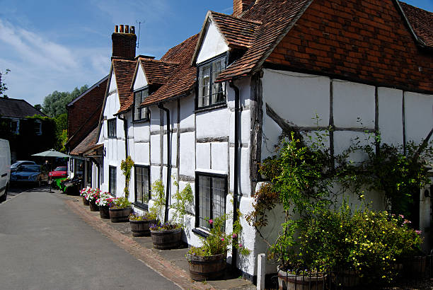 istock Half-timbered buildings in Shere. Surrey. England 119685165