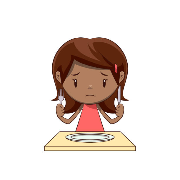 Hungry Sad Little Girl Stock Illustration - Download Image Now - Child, Holding, Meal - iStock Hungry Sad Little Girl Stock Illustration - Download Image Now - Child, Holding, Meal - iStock