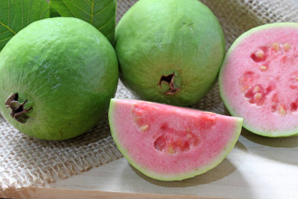 istock Delicious guava fruit from tropical america 1196859501
