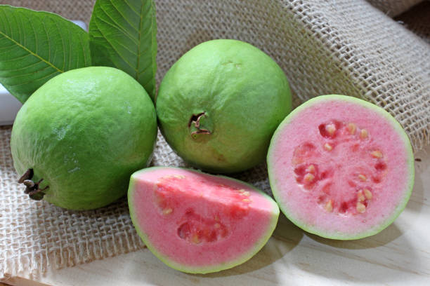 istock Delicious guava fruit from tropical america 1196859528