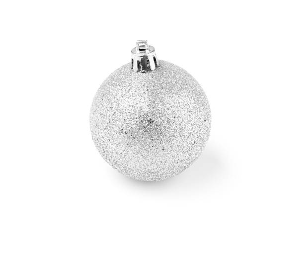 istock xmas tree decoration silver ball isolated 119686888