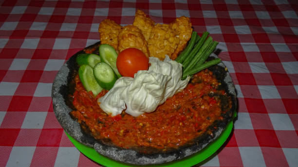 istock traditional food menu in Indonesia 1196882576