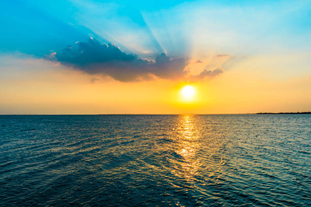 istock Beautiful sunset landscape by the lake 1196891505