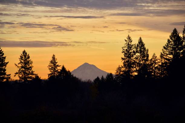 istock Sunrise behind Mount Hood 4 1196897261