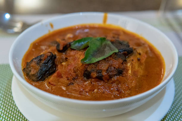 istock Indian Seafood Curry Soup in Bowl 1196907759