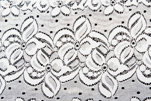 istock White lace with pattern in the manner of flower 119690799
