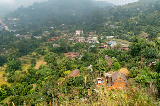 istock Small Village near Pokhara Nepal 1196908439