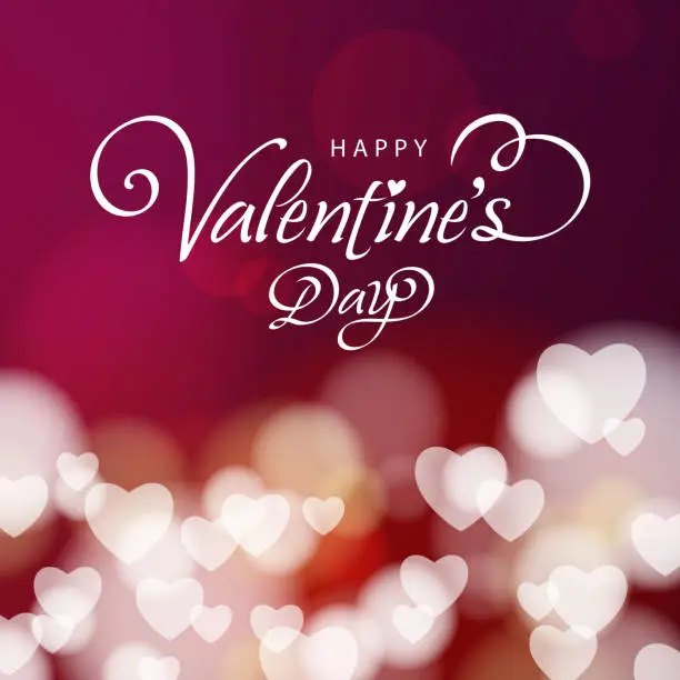 Vector illustration of Valentine's Day Hearts Background