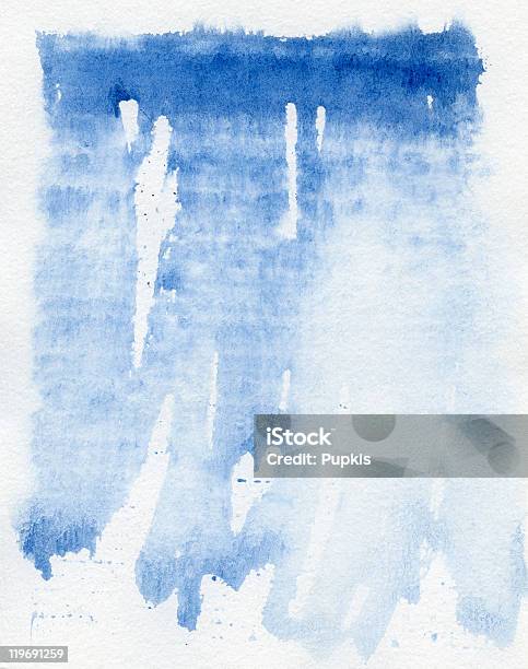 Abstrato Azul Fundo De Aguarela - Fotografias de stock e mais imagens de Abstrato - Abstrato, Azul, Bolha - Forma