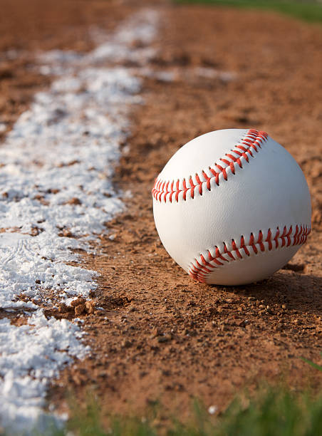 istock Baseball near the Chalk Line 119691658