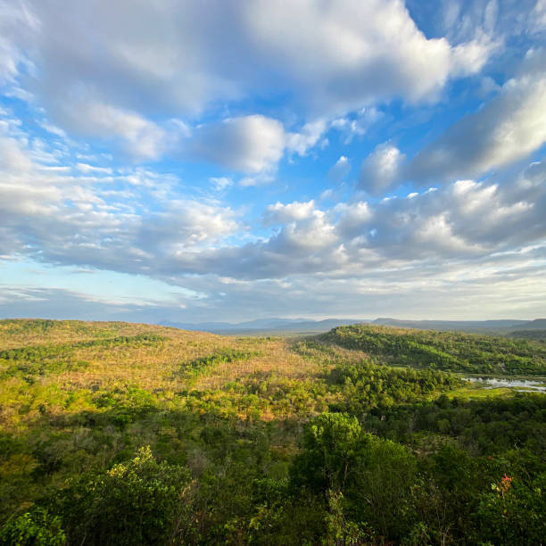 istock Forest and mountain at border between Thailand and Laos. 1196917292