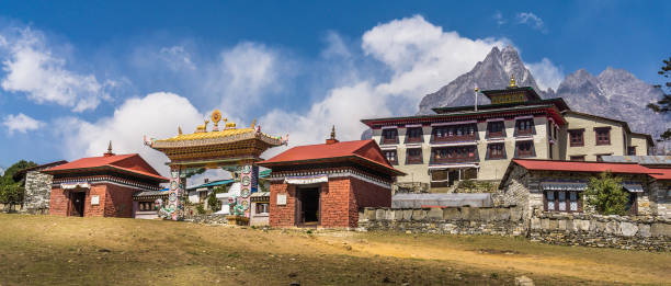 istock Pangboche to Namche Bazaar, Nepal 1196918172