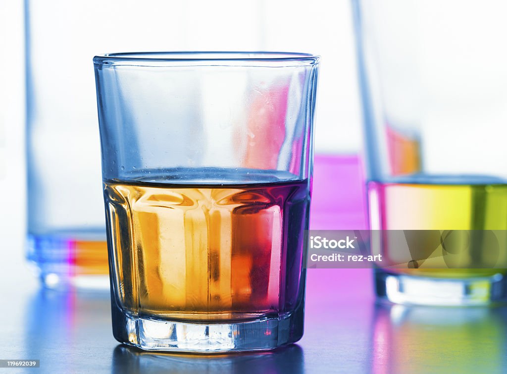 abstract glasses with liquid  Abstract Stock Photo