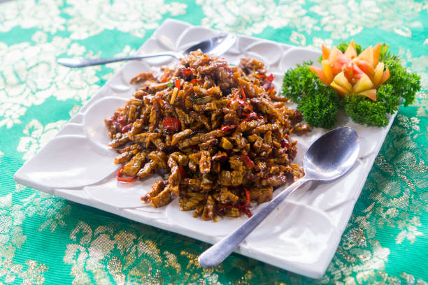 ubud (bali), indonesia - tempeh fotografías e imágenes de stock