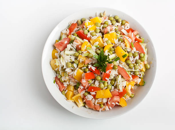 bowl of rice salad