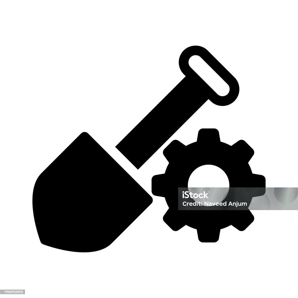 Vector Using Spade Spade Stock Illustration - Download Image Now - Agriculture, Circle ...