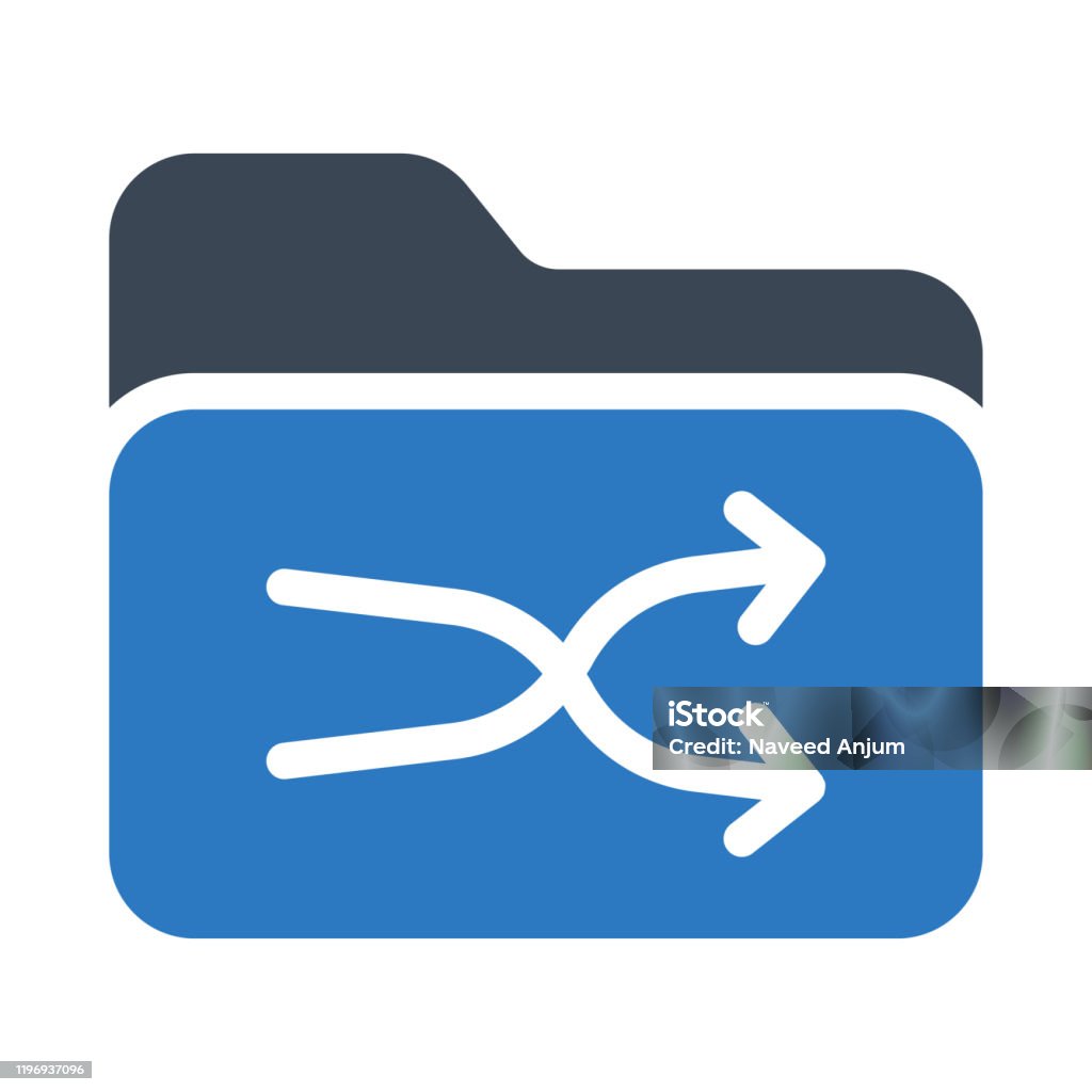 Folder Flop Folder Shuffle Stock Illustration - Download Image Now - Chance, Data ...