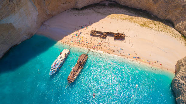 istock Famous beach Navagio, Zakynthos island, Greece 1196940540