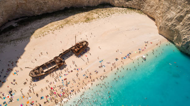 istock Famous beach Navagio, Zakynthos island, Greece 1196940582