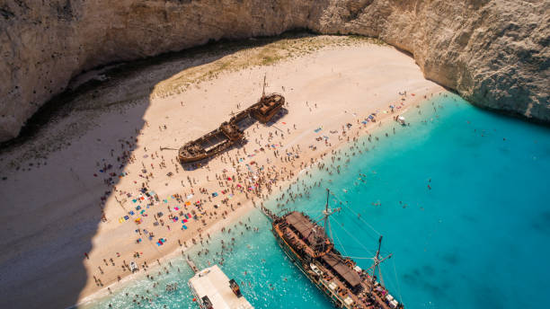 istock Famous beach Navagio, Zakynthos island, Greece 1196940585