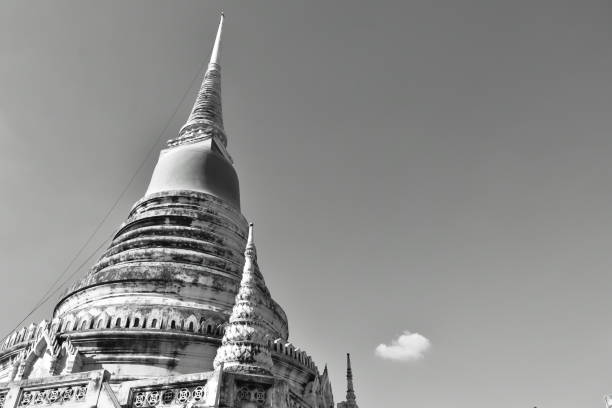 istock Phra Samut Chedi holy ancient pagoda with red robe 1196947731