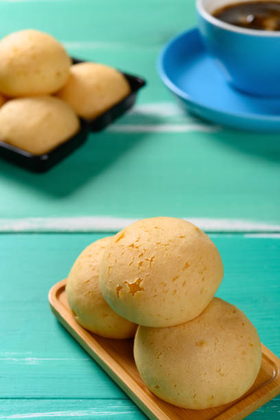 istock side view sweet puffs and cup of coffee 1196949497