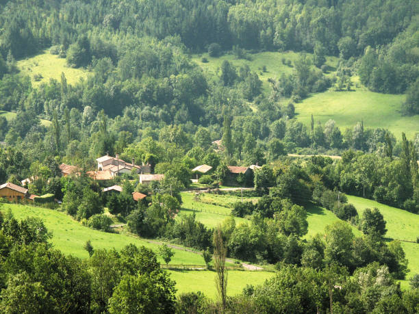 istock Ariege. Mountain and rural scenery, Pyrenees France. 1196960131