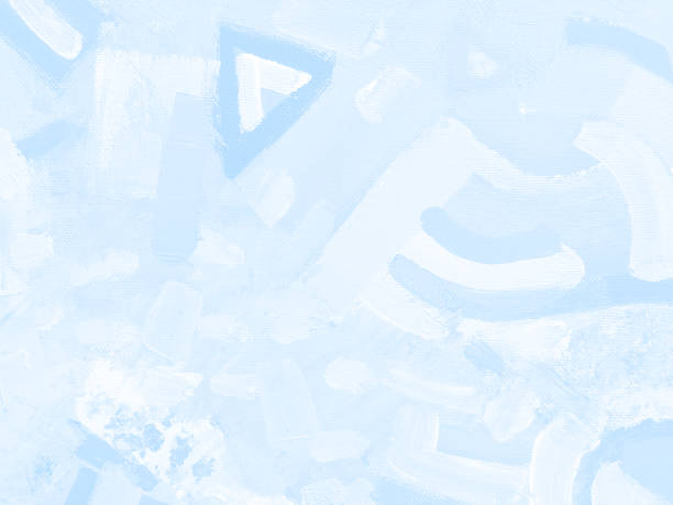 istock Tender sky blue oil painting. Abstract art background. Color texture. 1196962320
