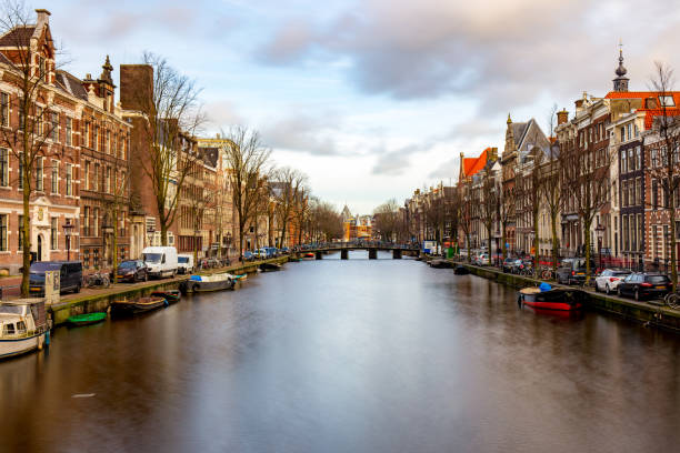 istock Night view of Amsterdam 1196963045