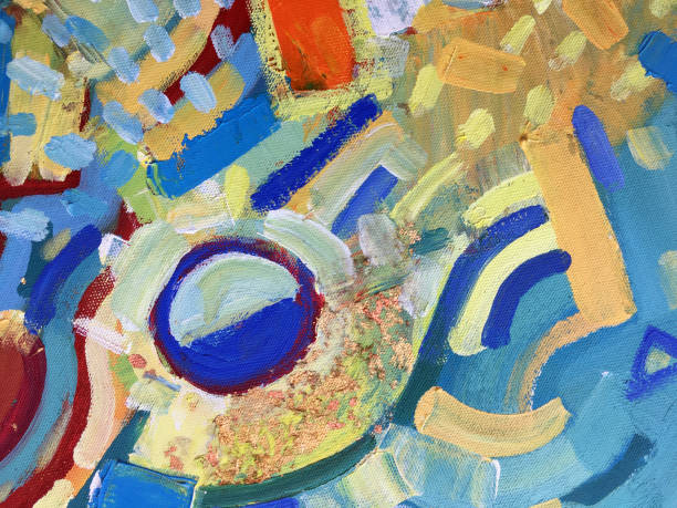 istock Vivid oil painting. Multicolor abstract art background. 1196963093