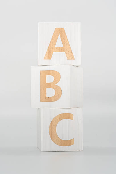 istock Word 'ABC' wood Cubic on the wood 1196969980