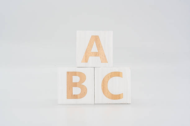 istock Word 'ABC' wood Cubic on the wood 1196969996