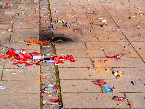 New Year's Eve hit the New Year footpath