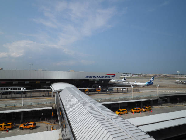 terminal jfk british airways. - john f kennedy center fotografías e imágenes de stock