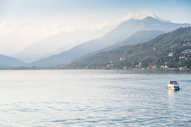 istock Lake Maggiore at sunset, Italy 1196978661