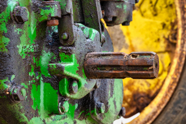 istock Power Takeoff connections on an old farming tractor 1196980163