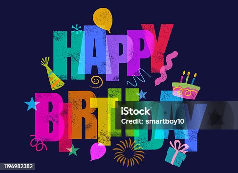 istock Happy Birthday Greeting 1196982382