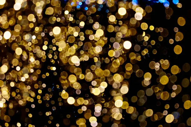 Many bokeh lights constitute very festival and shining effect as holiday background