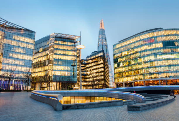 istock London city at evening. 1196995114