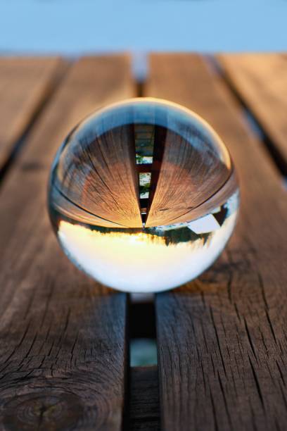istock Lens ball creative photography, landscape reflection 1197000253