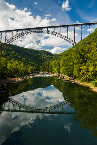 New River Gorge Bridge on Route 19 near Fayetteville, West Virginia