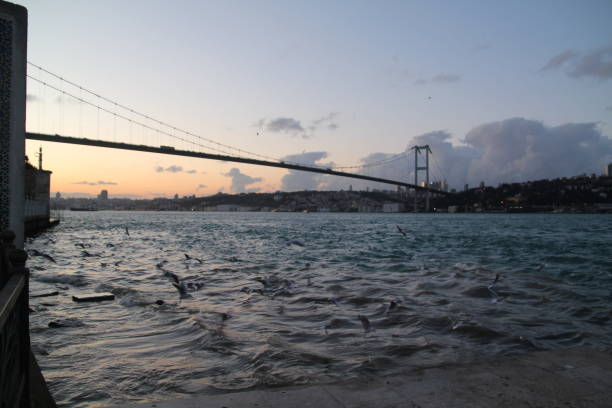 istock Istanbul Bosphorus Bridge night long exposure. July 15 Martyrs Bridge 1197009130