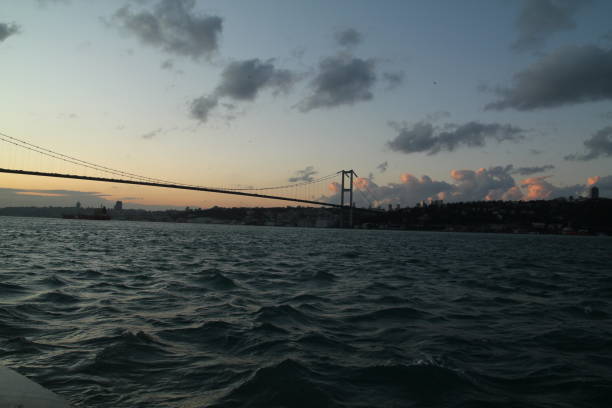istock Istanbul Bosphorus Bridge night long exposure. July 15 Martyrs Bridge 1197011750