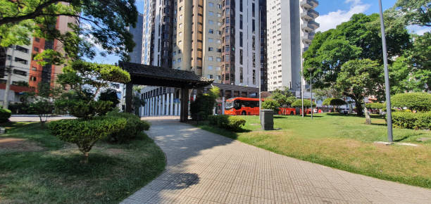 Meditation Square Rest of Japan in Curitiba bus