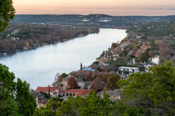 istock Sunset at Mount Bonnell in Austin, Texas 1197028655