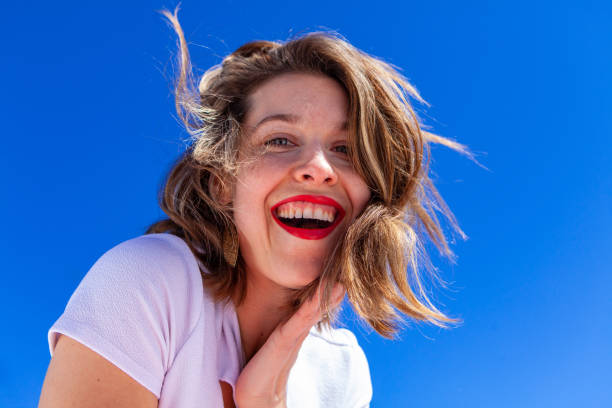 istock Joyful Caucasian lady outside portrait. 1197035959