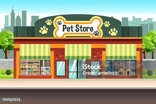 10,079 Pet Shop Illustrations & Clip Art - iStock | Pets, Dog store, Dog  food