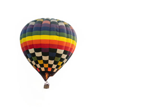 istock Hot air balloon, isolated on white background. 1197050141