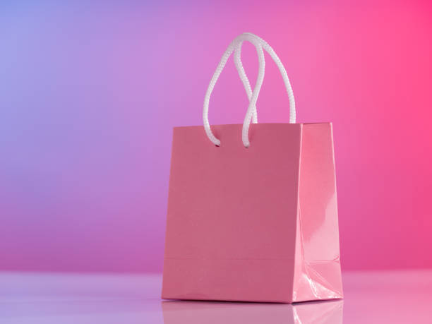istock Pink shopping bag 1197050428